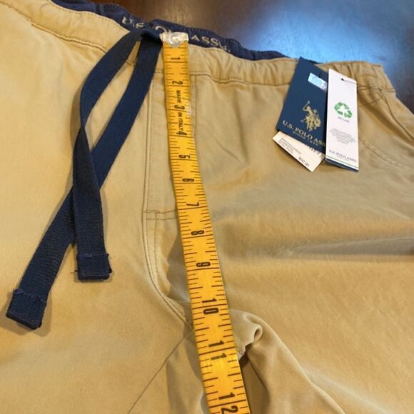 U.S. Polo Assn. Mens Jogger Short Tan Size Large - Picture 9 of 9